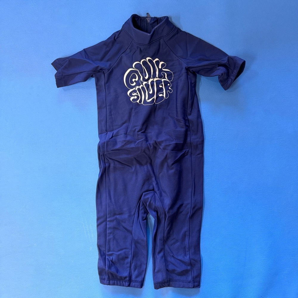Quiksilver Rashguard Suit size 5 Blue